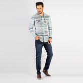 Shirt:Full Sleeve_Trendy Fit_ Check_420#3