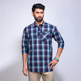 Fatua:3Quarter Sleeve_Trendy Fit_ Check_213#1