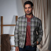 Streetwear Jacket:Full Sleeve_Semi Fit_Check_105#2