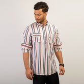 Bapari Shirt: Trendy Fit_Stripe_103#1