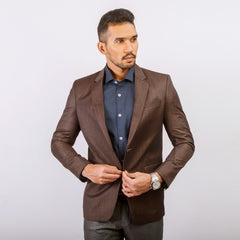 Coat:Semi Fit_Solid-Slub_106#3