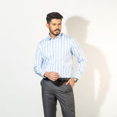 Shirt:Full Sleeve_Regular Fit_Stripe_349#1