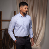 Shirt:Full Sleeve Blue Door_Regular Fit_ Check_308#1