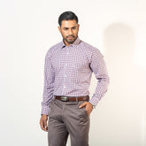 Shirt:Full Sleeve_Regular Fit_Check_355#1