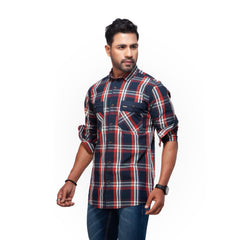 Shirt:Full Sleeve_Trendy Fit_ Check_431#1