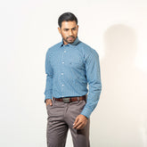 Shirt:Full Sleeve_Regular Fit_Check_354#1