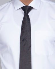 Men's Classic White Formal Shirt Blue Door Dobby 315#1