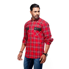 Shirt:Full Sleeve_Trendy Fit_ Check_431#3