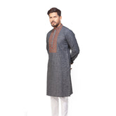 Panjabi:Semi Fit_Solid-Slub _349#1