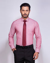 Blue Door Maroon Dobby Formal Shirt – Regular Fit