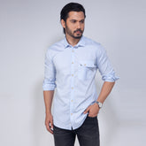Casual Shirt:Full Sleeve_Trendy Fit_Solid_461#1
