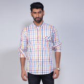 Casual Shirt:Full Sleeve_Trendy Fit_Check_460#1