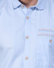 Men's Sky Color Casual Shirt 455#1