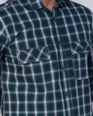 Full Sleeve Check Casual Shirt For Men 458#1