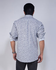 Men's Stretch Print Casual Shirt 464#2