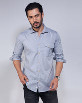 Men's Ash Color Casual Shirt
