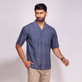 Cuban Collar Shirt_Drop Shoulder_104#1