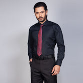 Shirt:Full Sleeve Blue Door_Regular Fit_Dobby_315#2