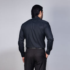 Shirt:Full Sleeve Blue Door_Regular Fit_Dobby_315#2