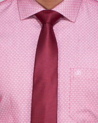 Blue Door Maroon Dobby Formal Shirt – Regular Fit 311#3