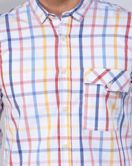 Casual Check Shirt for Men 460#1