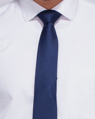 Blue Door White Formal Shirt – Dobby Weave 298#1