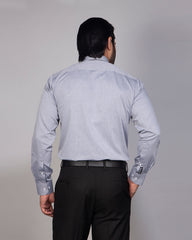 Blue Door Grey Formal Shirt Dobby Weave 319#1