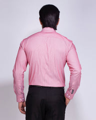 Blue Door Maroon Dobby Formal Shirt – Regular Fit 311#3