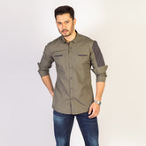 Shirt:Full Sleeve_Trendy Fit_ Solid_442#2