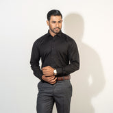 Shirt:Full Sleeve Blue Door_Regular Fit_ Dobby_284#1