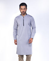 Men's Casual Panjabi in Ash