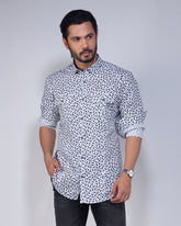 Men's Stretch Print Casual Shirt