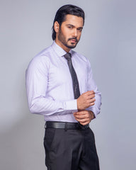 Regular Fit Stripe Cotton Formal Shirt
