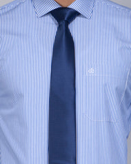 Regular Fit Stripe Cotton Formal Shirt 384#1