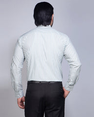Regular Fit Stripe Formal Shirt 385#1