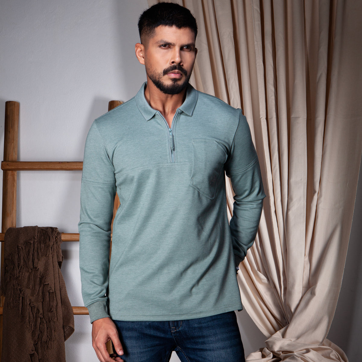 Polo: T-Shirt Full Sleeve_Semi Fit_Solid_103#4