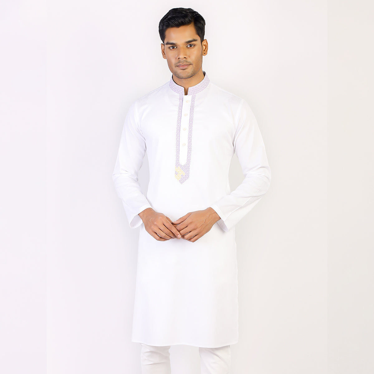 Panjabi:Semi Fit_Solid-Slub_308#2