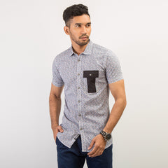 Shirt:Short Sleeve_Trendy Fit_Print_176#1