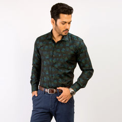 Shirt:Full Sleeve Blue Door_Regular Fit_ Print_269#2