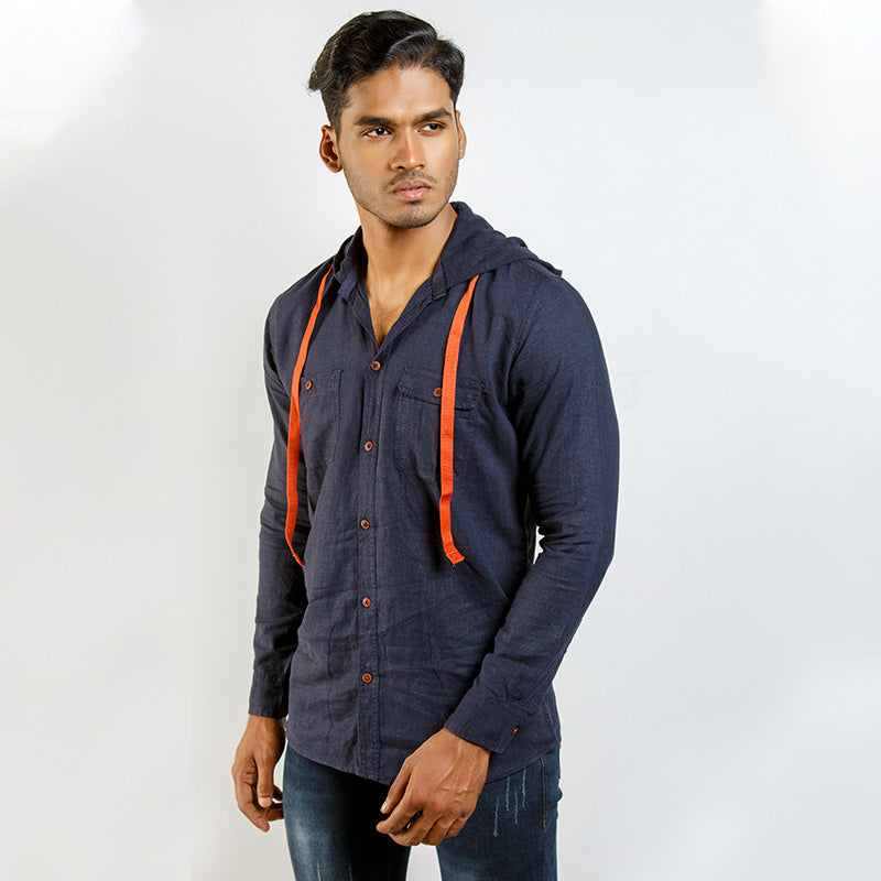 Shirt:Full Sleeve_Trendy Fit_  Solid_Hoodie_374#1