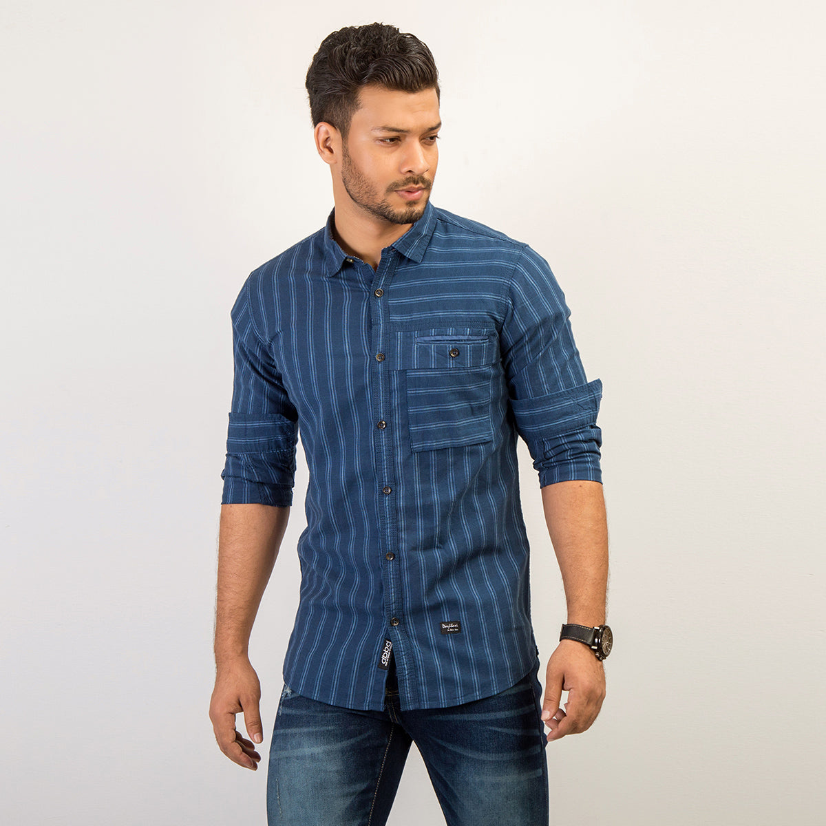 Shirt:Full Sleeve_Trendy Fit_ Solid_408#1