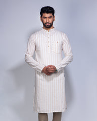 Men's Trendy Fit Stripe Casual Panjabi 267#2