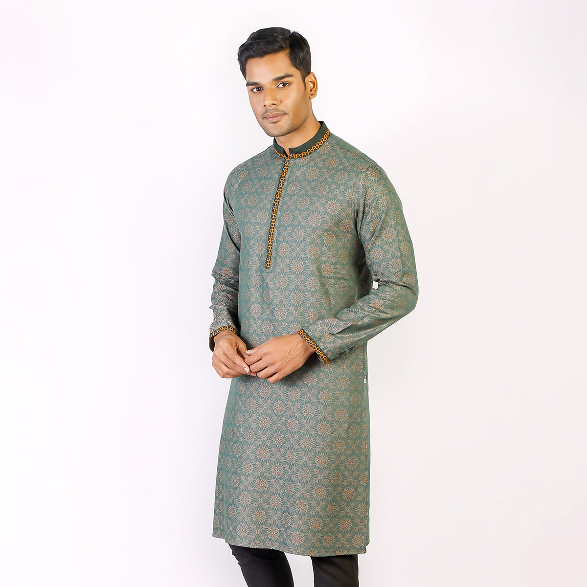 Panjabi:Semi Fit_Solid-Slub_296#1