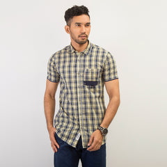 Shirt:Short Sleeve_Trendy Fit_Check_174#1