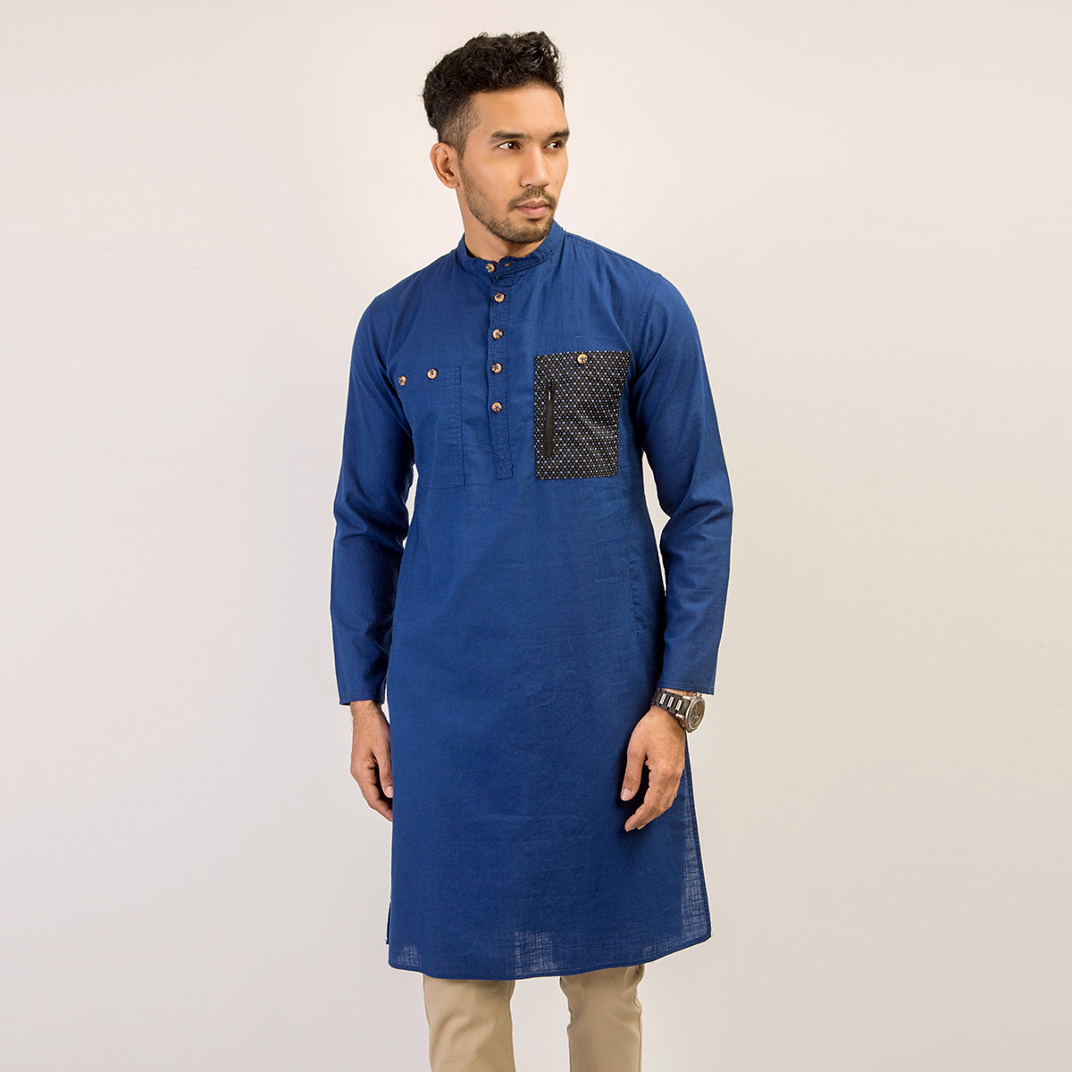 Panjabi: Trendy Fit_Solid_249#4