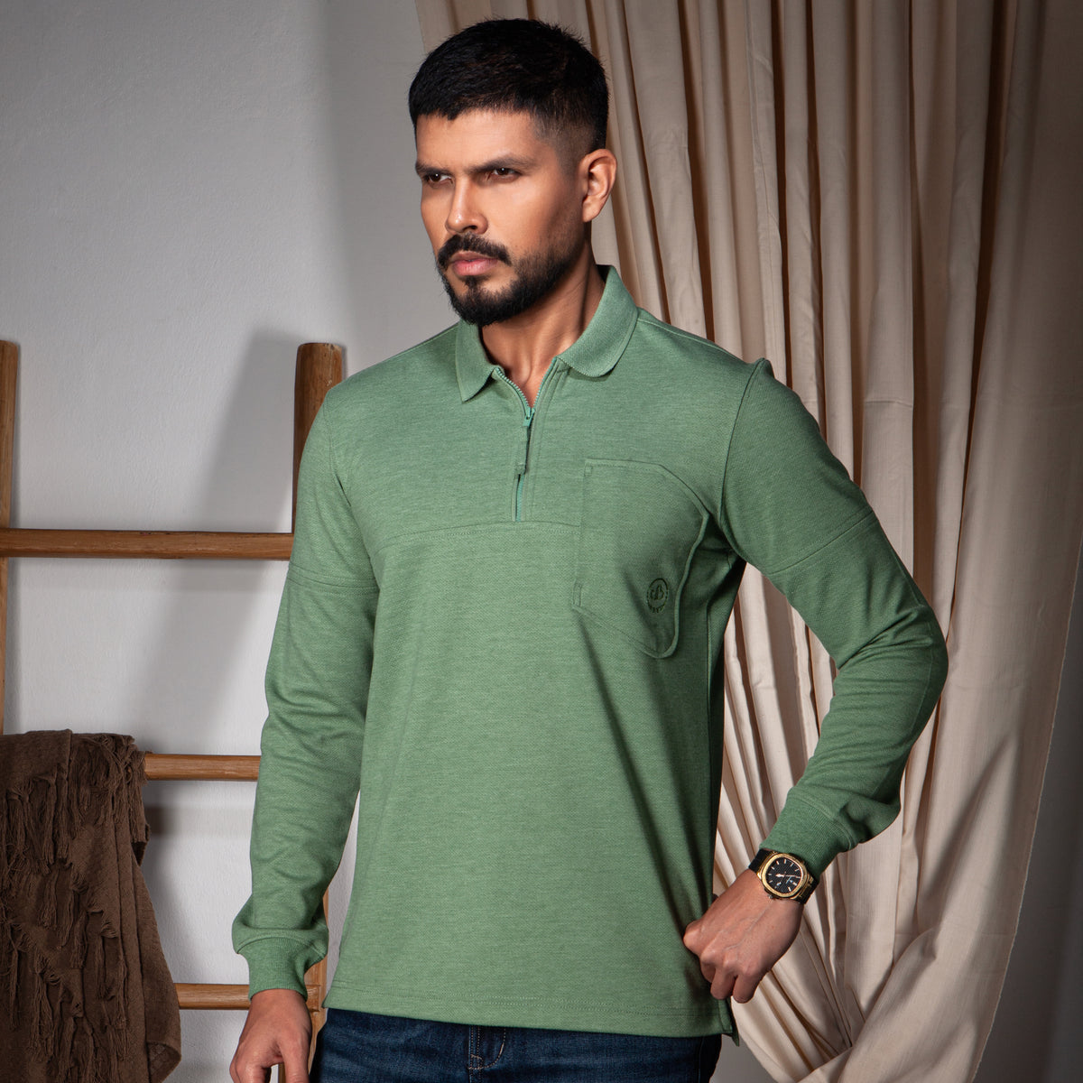 Polo: T-Shirt Full Sleeve_Semi Fit_Solid_103#2