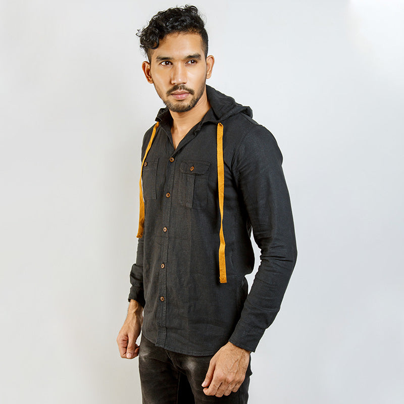 Shirt:Full Sleeve_Trendy Fit_Solid_Hoodie_374#2