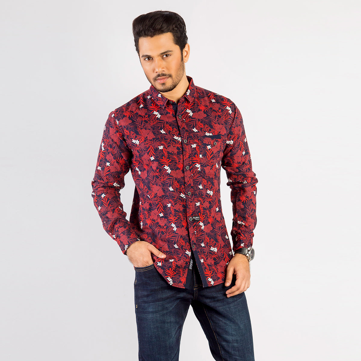 Shirt:Full Sleeve_Trendy Fit_Print_422#1