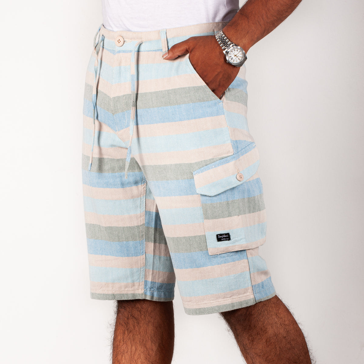 Trousers:Shorts_Semi Fit_Herringbone_142#1
