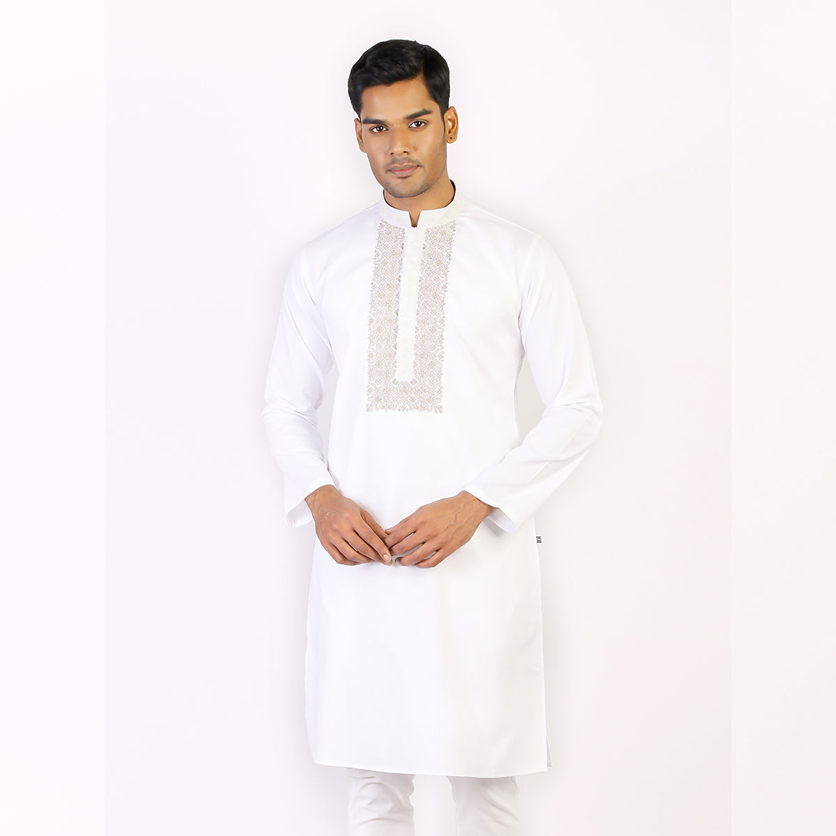 Panjabi:Semi Fit_Solid-Slub_288#1